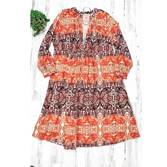 **SOLD** agua Bendita for Anthropologie Elaina Midi Dress (1X) - Picture 10 of 11